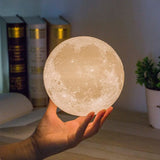 Lámpara Luna 3D Táctil Led